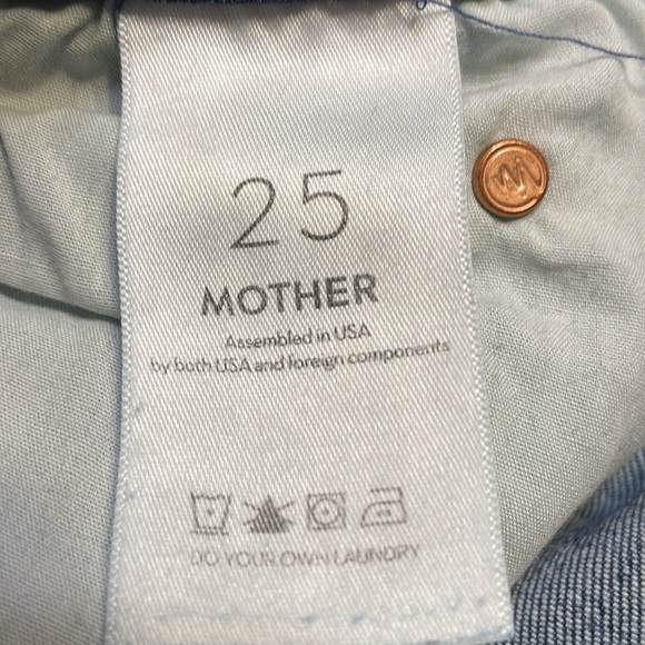 MOTHER Mid Rise Dazzler Ankle Fray Distressed Jeans - Picture 11 of 14